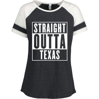 Straight Outta Texas Enza Ladies Jersey Colorblock Tee