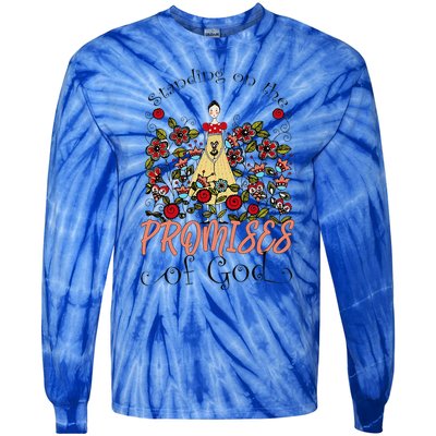 Standing On The Promises Of God Christian Faith Jesus God Tie-Dye Long Sleeve Shirt