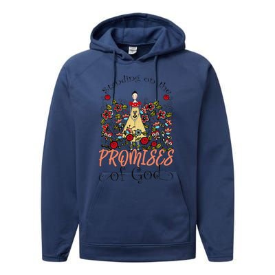 Standing On The Promises Of God Christian Faith Jesus God Performance Fleece Hoodie