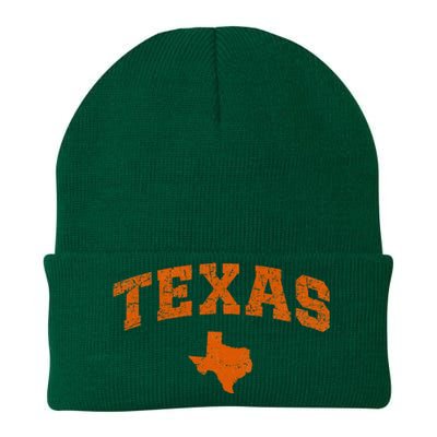 State Of Texas Map Distressed Knit Cap Winter Beanie