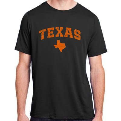 State Of Texas Map Distressed Adult ChromaSoft Performance T-Shirt