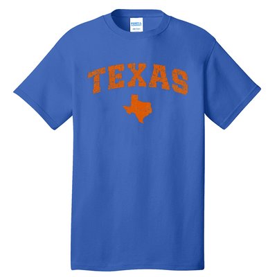 State Of Texas Map Distressed Tall T-Shirt