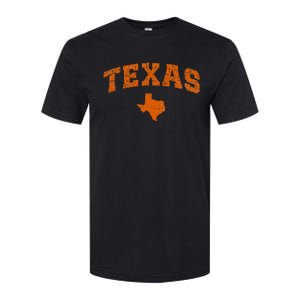 State Of Texas Map Distressed Softstyle CVC T-Shirt