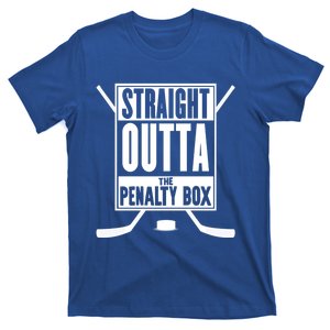 Straight Outta The Penalty Box Funny Gift Funny Ice Hockey Gift T-Shirt