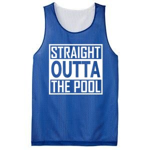 Straight Outta The Pool Swim Team Coach Swimmer Funny Gift Meaningful Gift Mesh Reversible Basketball Jersey Tank