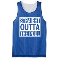 Straight Outta The Pool Swim Team Coach Swimmer Funny Gift Meaningful Gift Mesh Reversible Basketball Jersey Tank