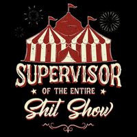 Supervisor Of The Entire Shit Show Funny Circus Boss  Wool Snapback Cap