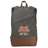 Supervisor Of The Entire Shit Show Funny Circus Boss  Cotton Canvas Backpack