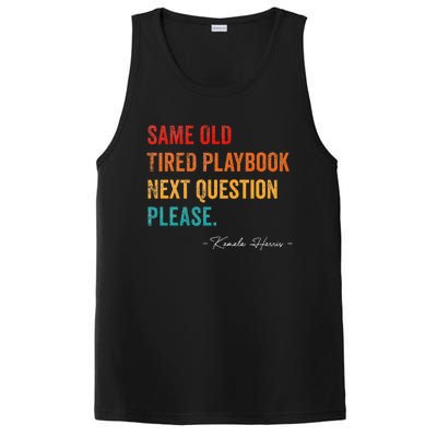 Same Old Tired Playbook Funny Sarcastic Kamala Harris Saying PosiCharge Competitor Tank