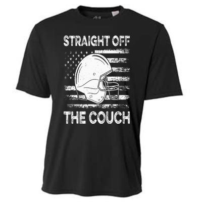 Straight Off The Couch Funny Football Offensive Lineman Cooling Performance Crew T-Shirt