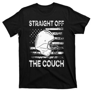 Straight Off The Couch Funny Football Offensive Lineman T-Shirt