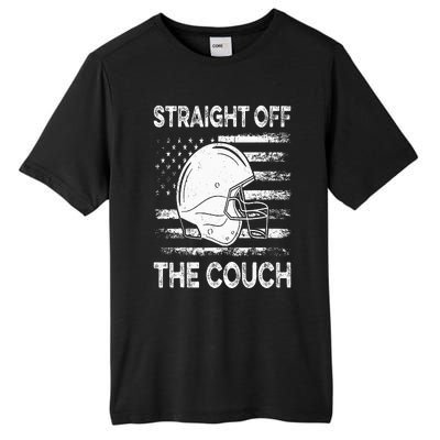 Straight Off The Couch Funny Football Offensive Lineman Tall Fusion ChromaSoft Performance T-Shirt