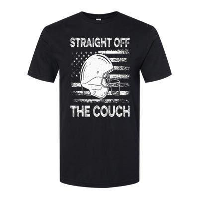 Straight Off The Couch Funny Football Offensive Lineman Softstyle CVC T-Shirt