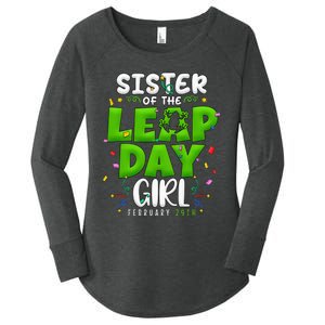 Sister of The Leap Day February 29th Birthday Leap Year Women's Perfect Tri Tunic Long Sleeve Shirt