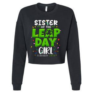 Sister of The Leap Day February 29th Birthday Leap Year Cropped Pullover Crew