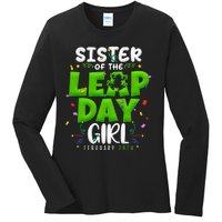 Sister of The Leap Day February 29th Birthday Leap Year Ladies Long Sleeve Shirt