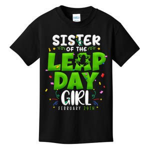 Sister of The Leap Day February 29th Birthday Leap Year Kids T-Shirt