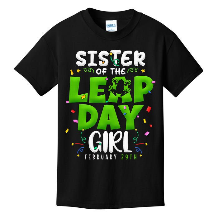 Sister of The Leap Day February 29th Birthday Leap Year Kids T-Shirt