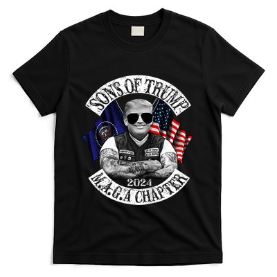 Sons Of Trump Maga Chapter 2024 Biker For Trump T-Shirt