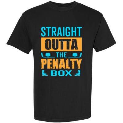 Straight Outta The Penalty Box Tie Dye Favorite Winter Sport Garment-Dyed Heavyweight T-Shirt