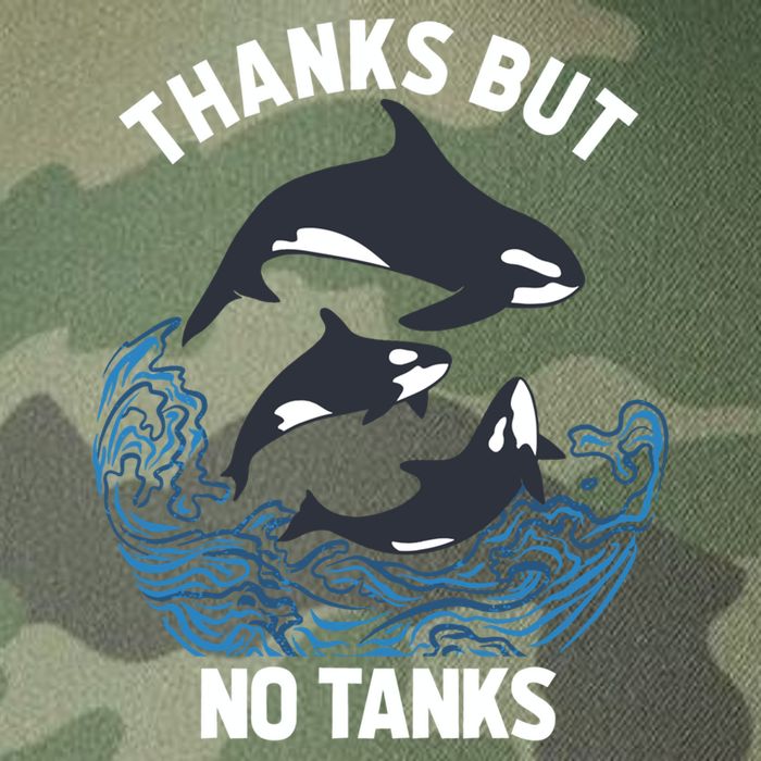 Save Orcas Thanks But No Tanks Gift Thanks But No Tanks Gift Legacy Tie Dye Trucker Hat