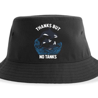 Save Orcas Thanks But No Tanks Gift Thanks But No Tanks Gift Sustainable Bucket Hat