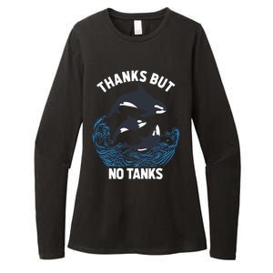 Save Orcas Thanks But No Tanks Gift Thanks But No Tanks Gift Womens CVC Long Sleeve Shirt