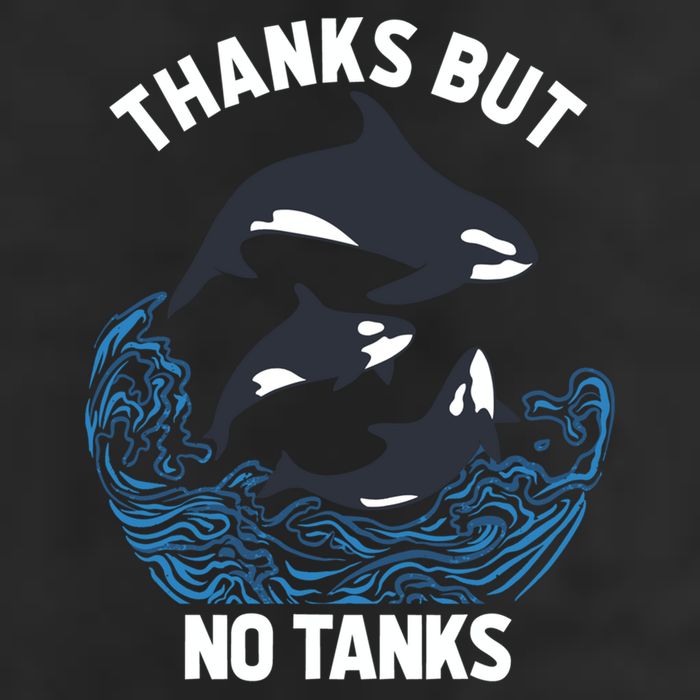 Save Orcas Thanks But No Tanks Gift Thanks But No Tanks Gift Golf Towel