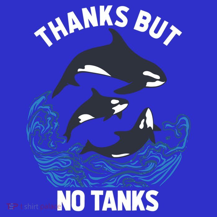 Save Orcas Thanks But No Tanks Gift Thanks But No Tanks Gift Pom Pom 12in Knit Beanie