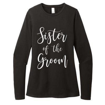 Sister Of The Groom Wedding Party Womens CVC Long Sleeve Shirt