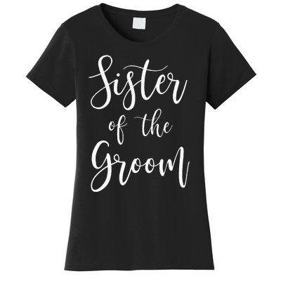 Sister Of The Groom Wedding Party Women's T-Shirt