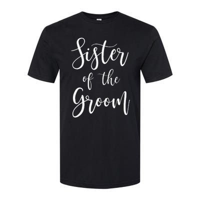 Sister Of The Groom Wedding Party Softstyle® CVC T-Shirt