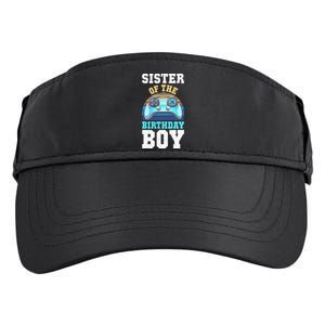 Sister of the Birthday Matching Video Gamer Birthday Adult Drive Performance Visor