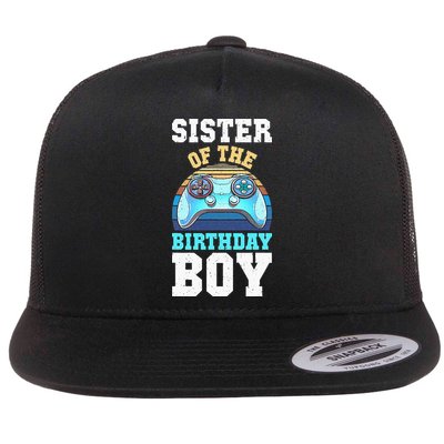 Sister of the Birthday Matching Video Gamer Birthday Flatbill Hat