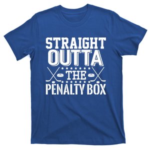 Straight Outta The Penalty Box Funny Ice Hockey Enforcer Gift T-Shirt