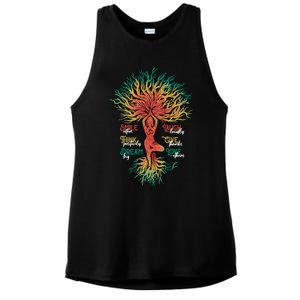 Smile Often Think Positively Inspiration Namaste Yoga Funny Gift Ladies PosiCharge Tri-Blend Wicking Tank