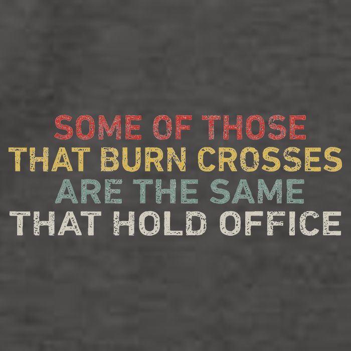 Some Of Those That Burn Crosses R The Same That Hold Office Vector Backpack