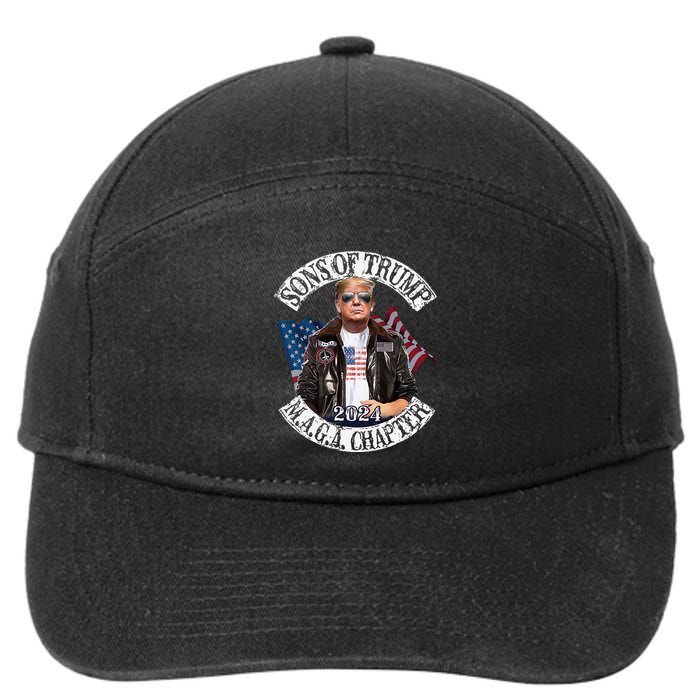 Sons Of Trump Maga Chapter 2024 7-Panel Snapback Hat