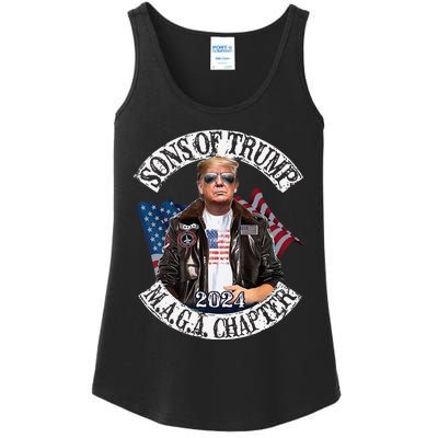 Sons Of Trump Maga Chapter 2024 Ladies Essential Tank