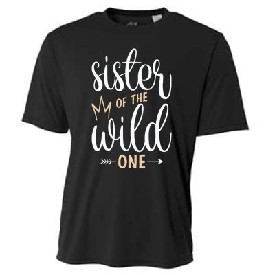 Sister Of The Wild One Birthday Cooling Performance Crew T-Shirt