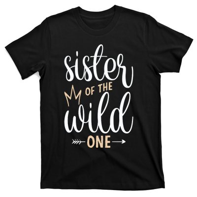 Sister Of The Wild One Birthday T-Shirt