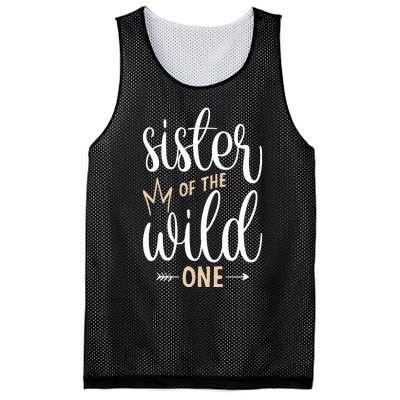 Sister Of The Wild One Birthday Mesh Reversible Basketball Jersey Tank