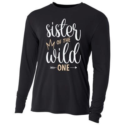 Sister Of The Wild One Birthday Cooling Performance Long Sleeve Crew