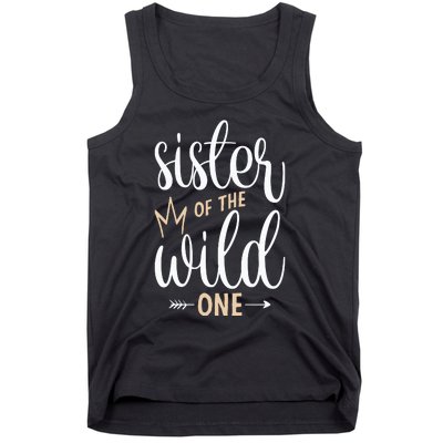 Sister Of The Wild One Birthday Tank Top