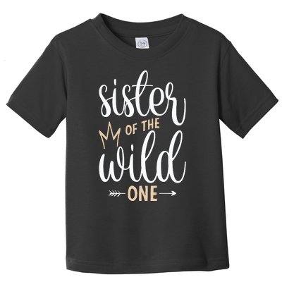 Sister Of The Wild One Birthday Toddler T-Shirt