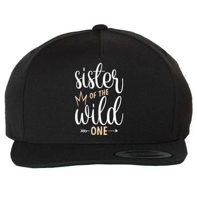 Sister Of The Wild One Birthday Wool Snapback Cap