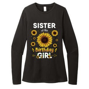 Sister Of The Birthday Sunflower Party Family Matching Womens CVC Long Sleeve Shirt