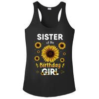 Sister Of The Birthday Sunflower Party Family Matching Ladies PosiCharge Competitor Racerback Tank