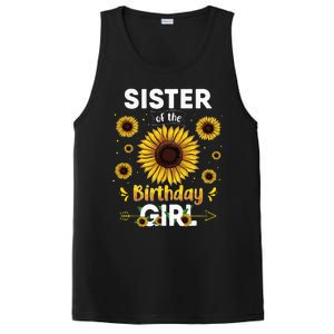 Sister Of The Birthday Sunflower Party Family Matching PosiCharge Competitor Tank