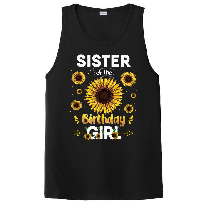 Sister Of The Birthday Sunflower Party Family Matching PosiCharge Competitor Tank